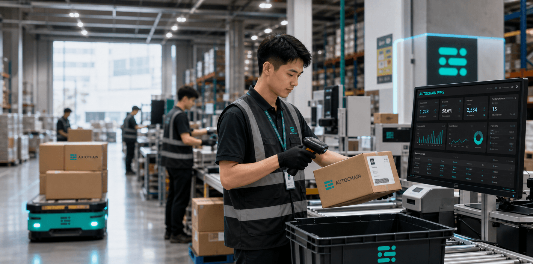 AUTOCHAIN 3PL WMS warehouse operations
