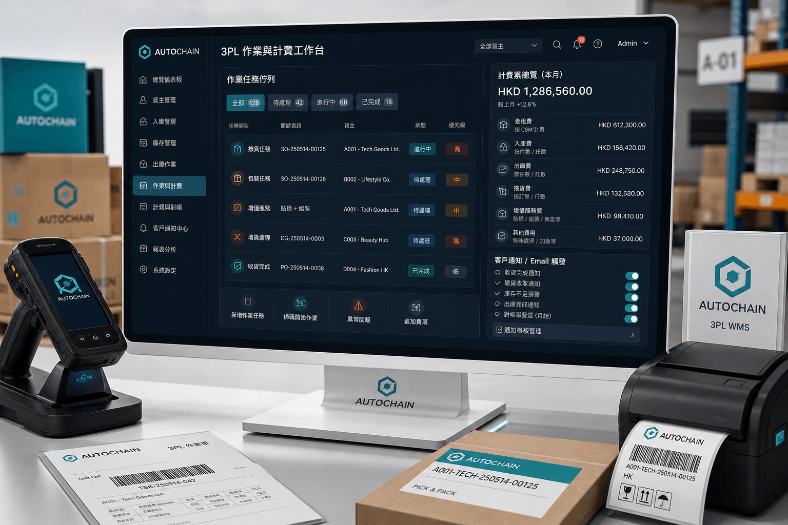 作業與計費工作台