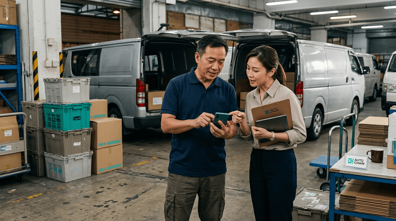 香港 TMS 派單介面顯示司機任務與派單建議